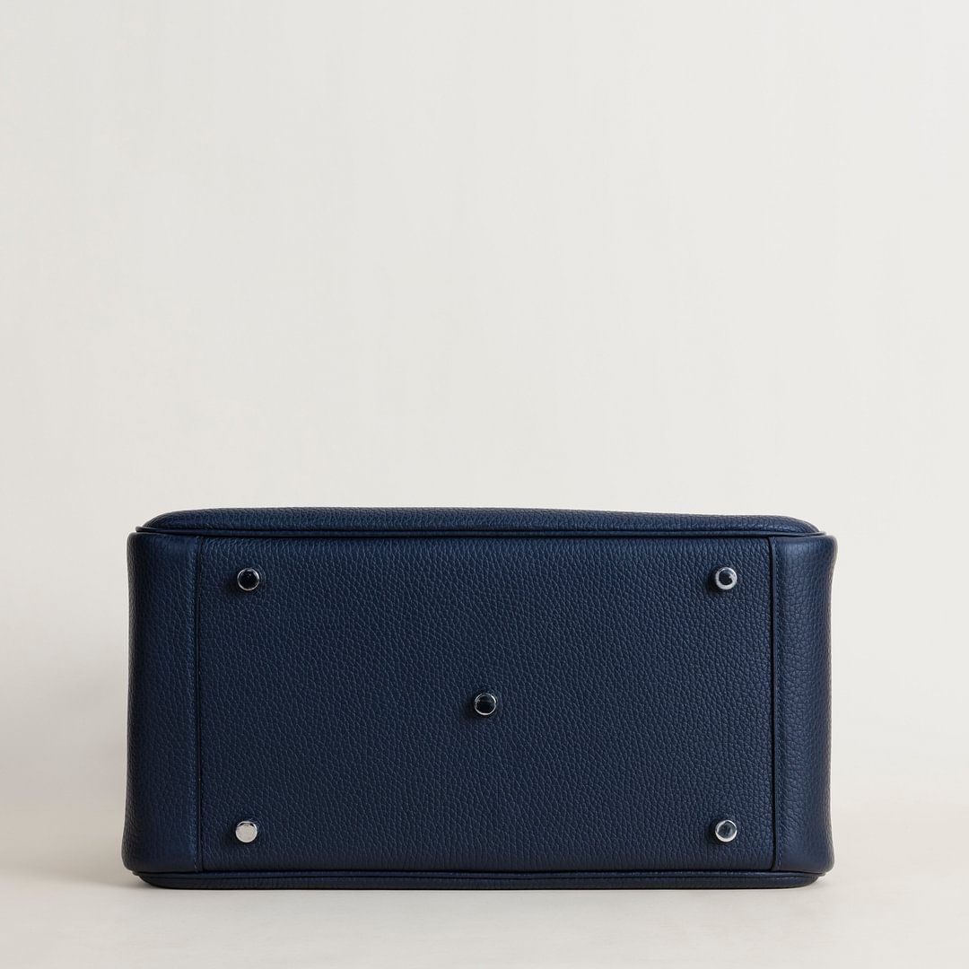 Lindy 30cm Clemence leather 2Z Blue nuit PHW