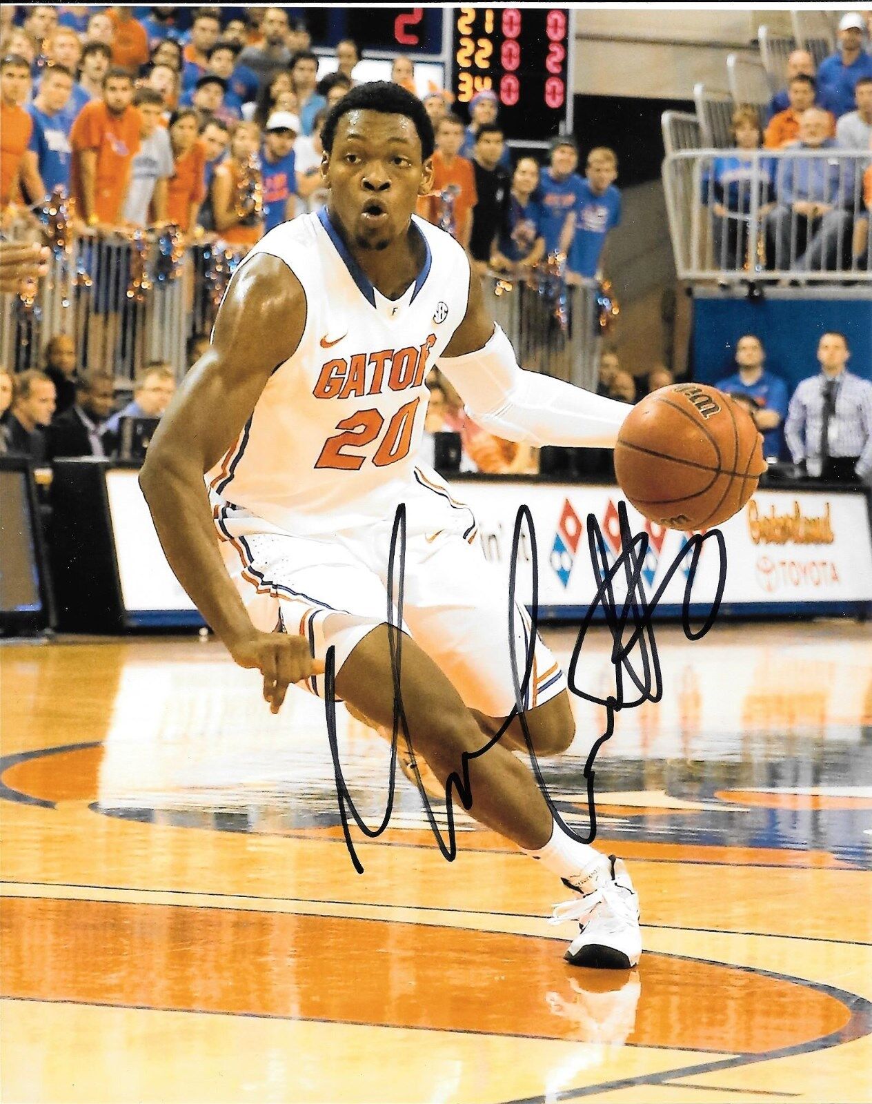 MICHAEL FRAZIER II HAND SIGNED FLORIDA GATORS 8X10 Photo Poster painting W/COA