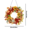 DIY Acrylic Special Shaped Diamond Painting Fall Wreath Ornament Hanging Kit