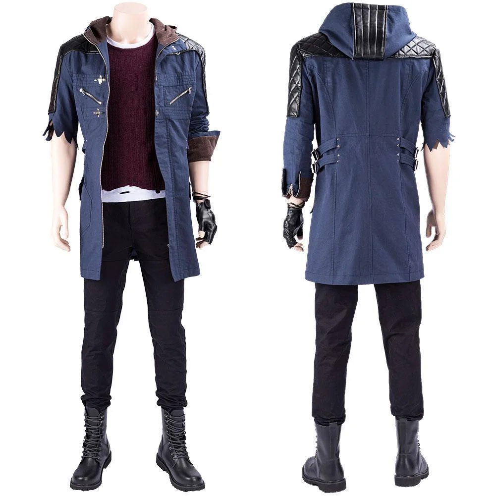 Game Dmc Devil May Cry 5 V Nero Outfit Cosplay Costume