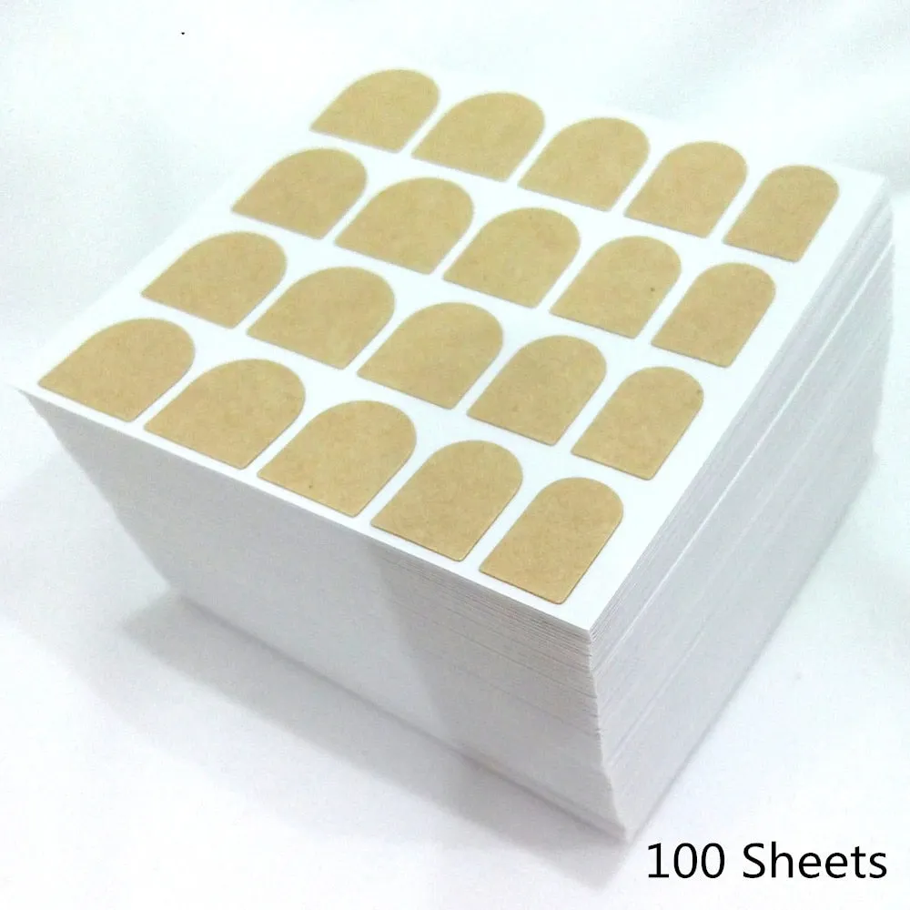 50/100 Sheets DIY Nail Art Sticker Double Sided Self Adhesive Sticker For Manicrue Fake Nails Gel Tape Glue Tool-Nail Inspo