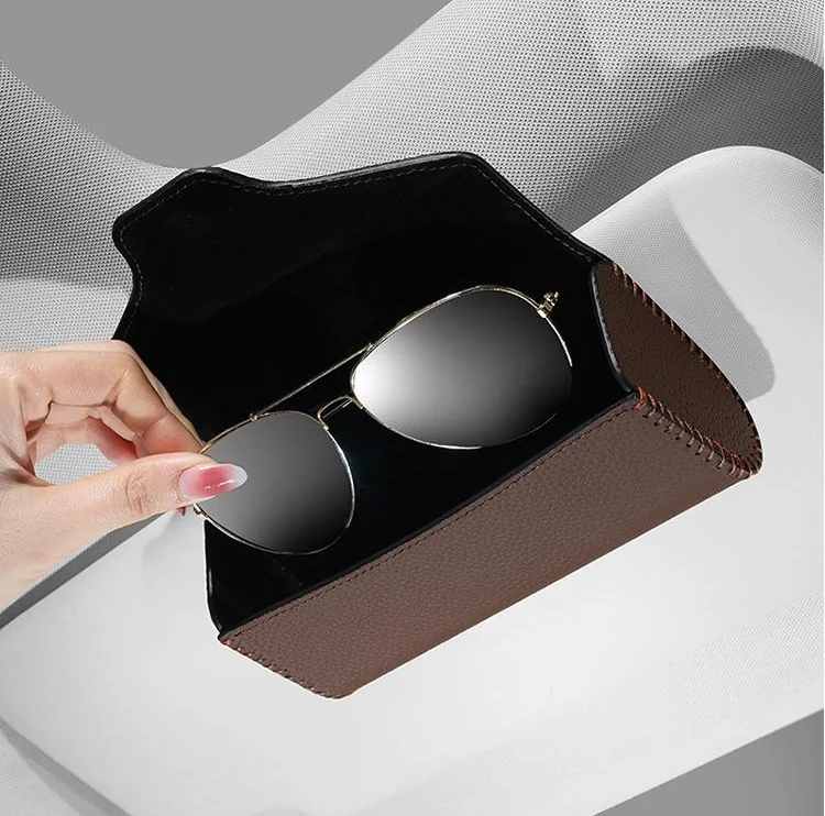 New Suede Car Multifunctional Glasses Case