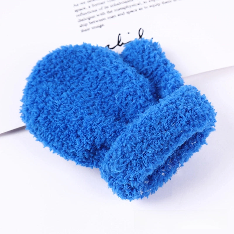 Children’s Gloves Warm Coral Fleece Cold Bag Gloves Men’s And Women’s Gloves Multi-color Optional