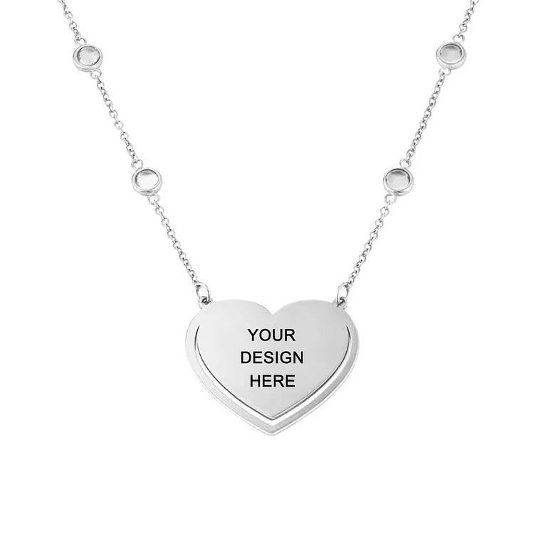 Personalized Design Heart-shaped Necklace