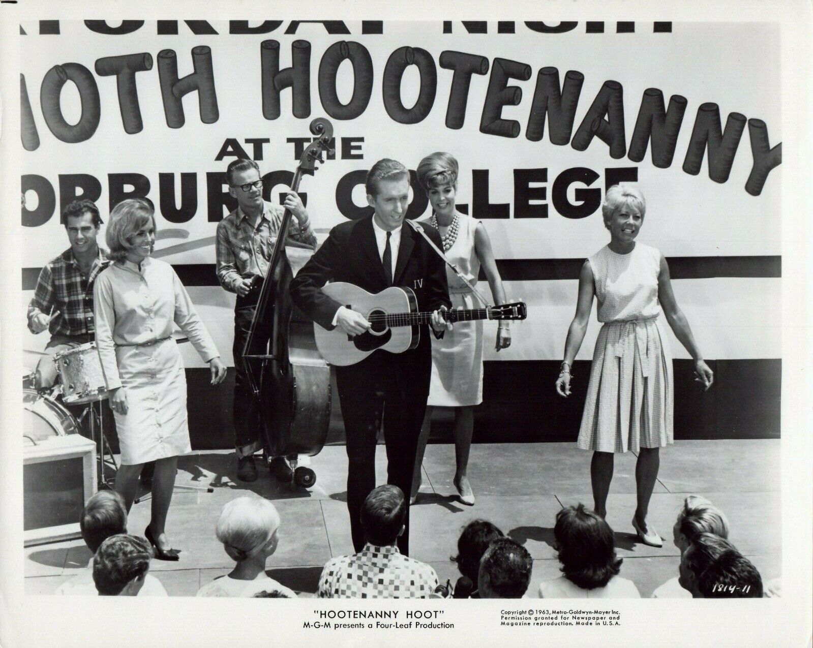 GEORGE HAMILTON IV 1963 Movie Vintage Promo 8x10 Photo Poster painting HOOTENANNY HOOT