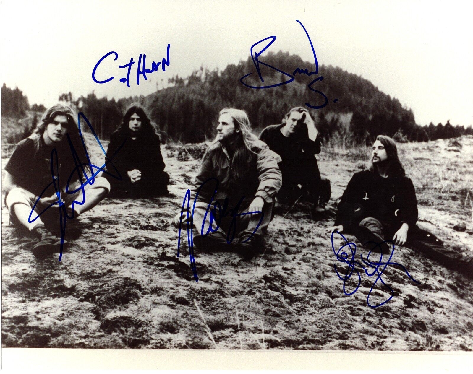 BLIND MELON Band Shannon Hoon +4 Signed Autographed 11x14 Photo Poster painting Beckett BAS