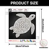 DIY Pearl Painting Turtle for Home Wall Decor(25x25cm)