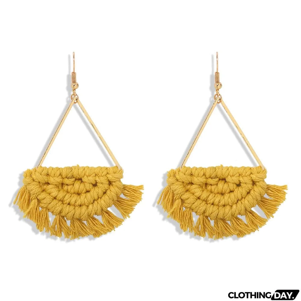 Simian Seaside Resort Hand Braided Earrings
