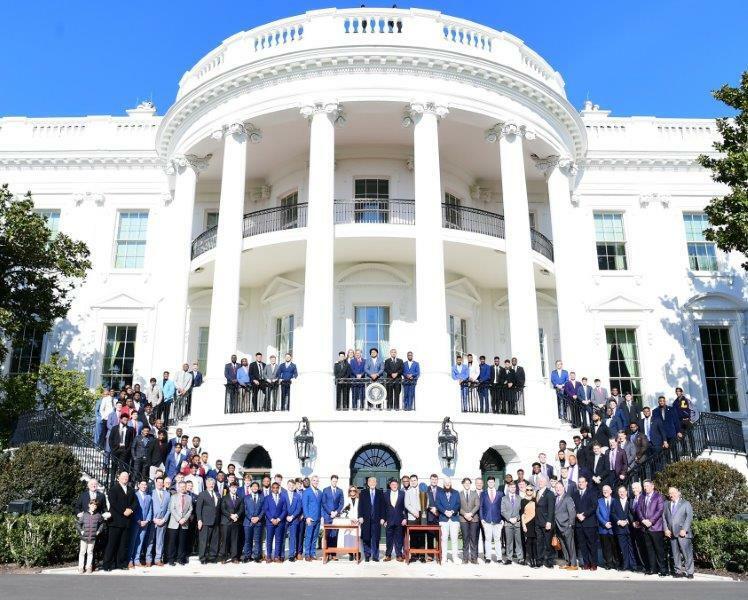 LSU TIGERS White House 2019 National Champions Team 11 x 14 Photo Poster painting Man Cave