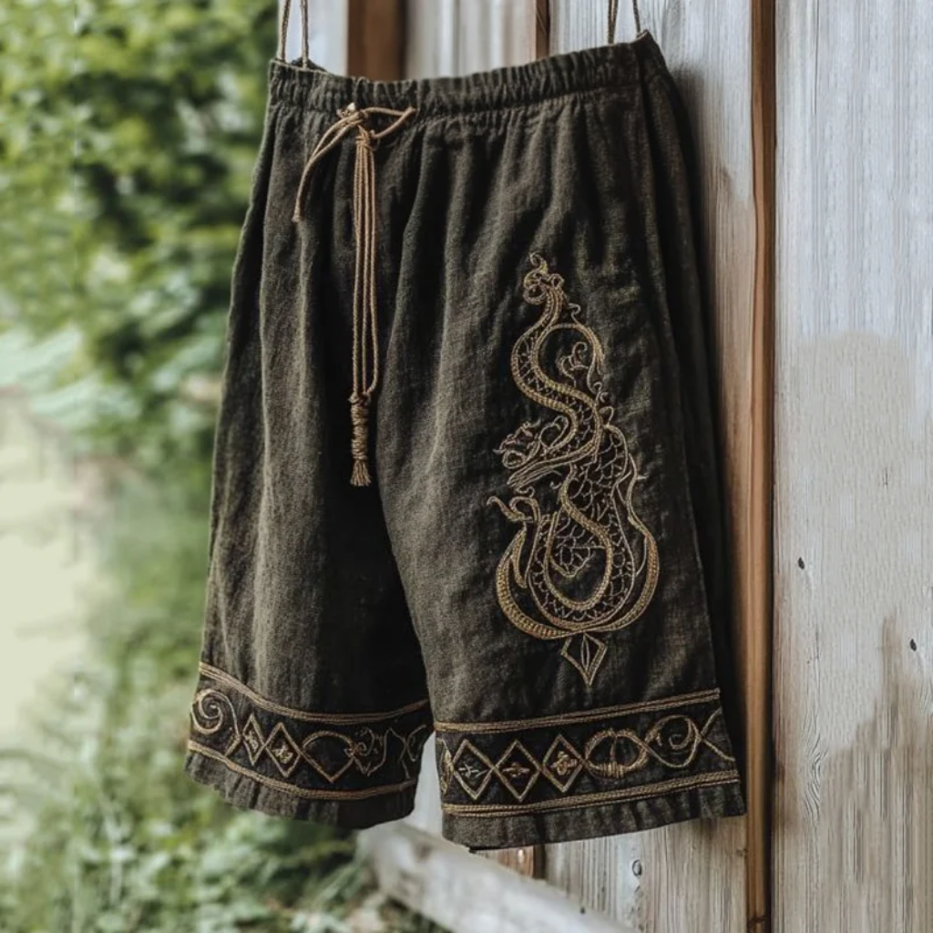 Men's Viking Jörmungandr Rune Mythical Art Graphics Sports Shorts / Rvogue / Rvogue