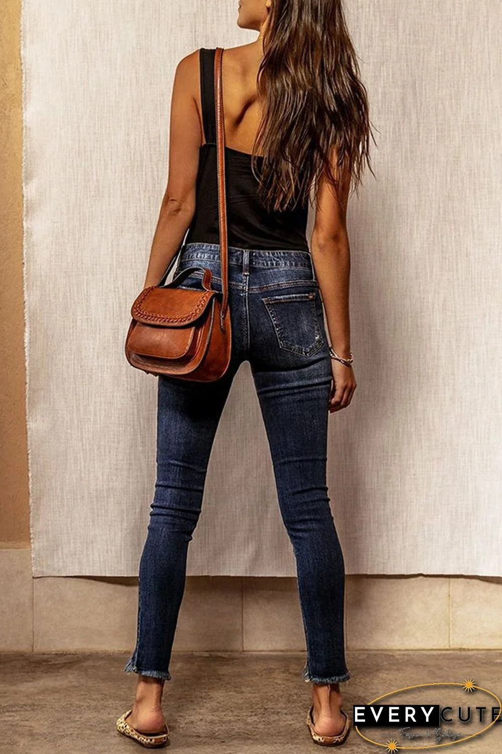 Denim Ripped Skinny Pants