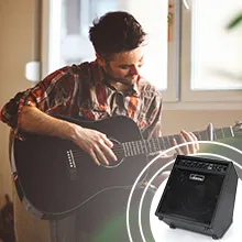 35W Electric Drum Amplifier - Bluetooth Portable Speaker For Drums, Guitar & Keyboard Practice