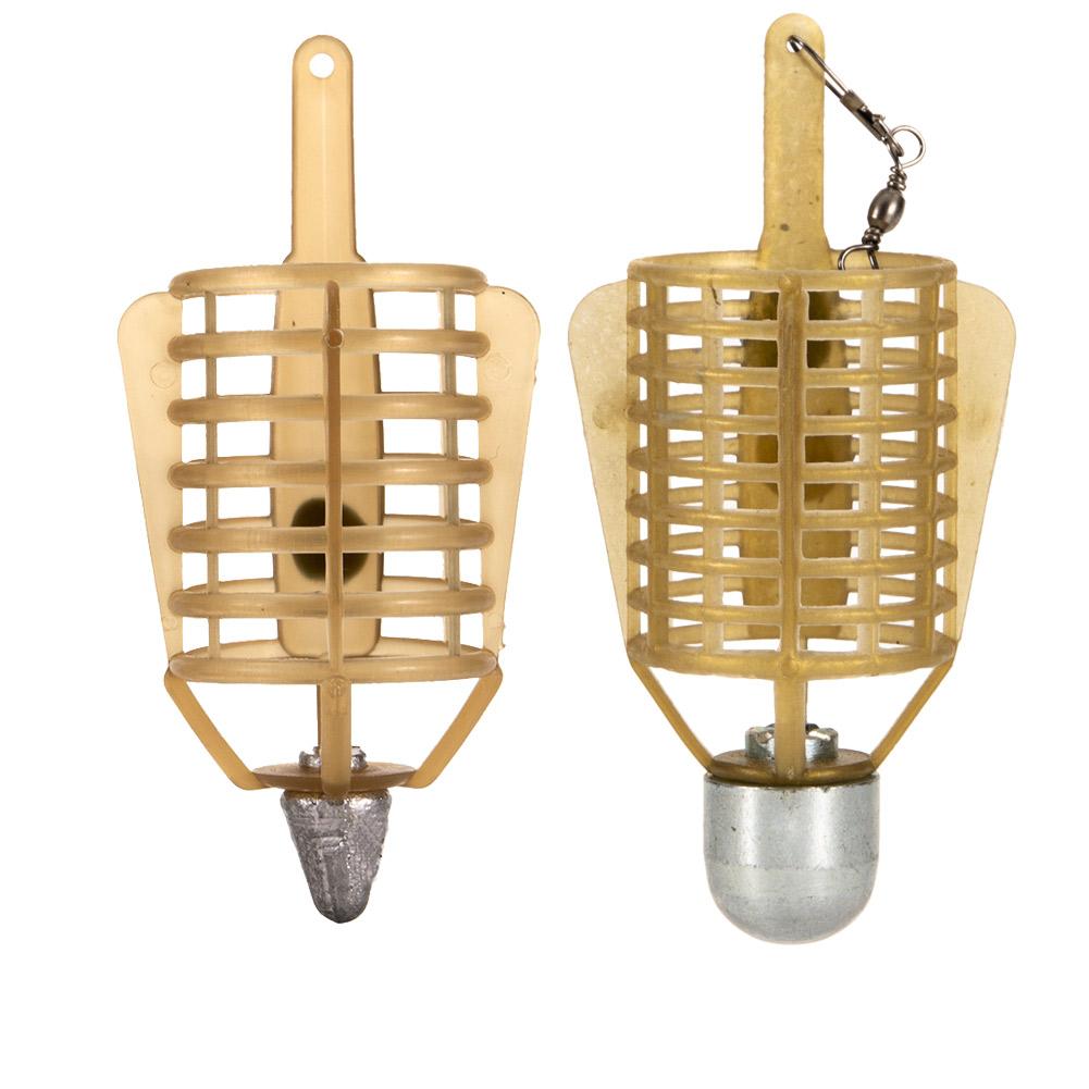 

Yellow Boat Fishing Bait Feeder Cages Sinker Plastic Fishing Lure Cage, 50g, 501 Original