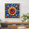 Diamond Painting -DIY Full Round Drill Stained Glass Flower(40*40 CM)