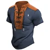 2025 Men's Sports Leisure Tie Neck T-Shirt