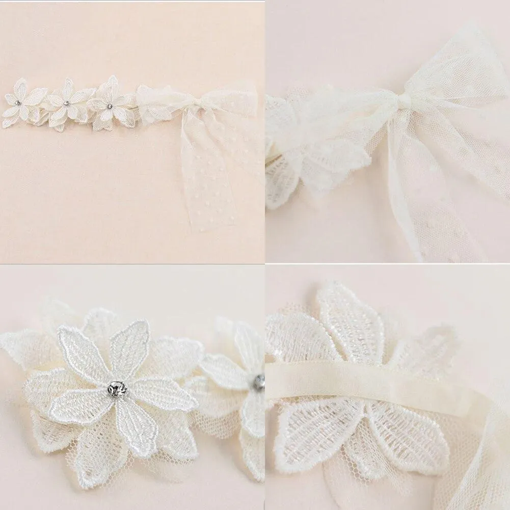 Kids Baby Infant Princess Lace Flower Headband Girl Hair Band Headwear Accessories For 0-3Years
