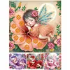 (Multi-Style)Flower Fairy-Partial Special Shaped Diamond Painting 30*30CM