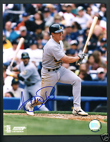 Adam Piatt A's Signed Autographed 8 X 10 Photo Poster painting