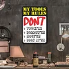 Tool Rules - Vintage Metal Signs(12*16Inch) 