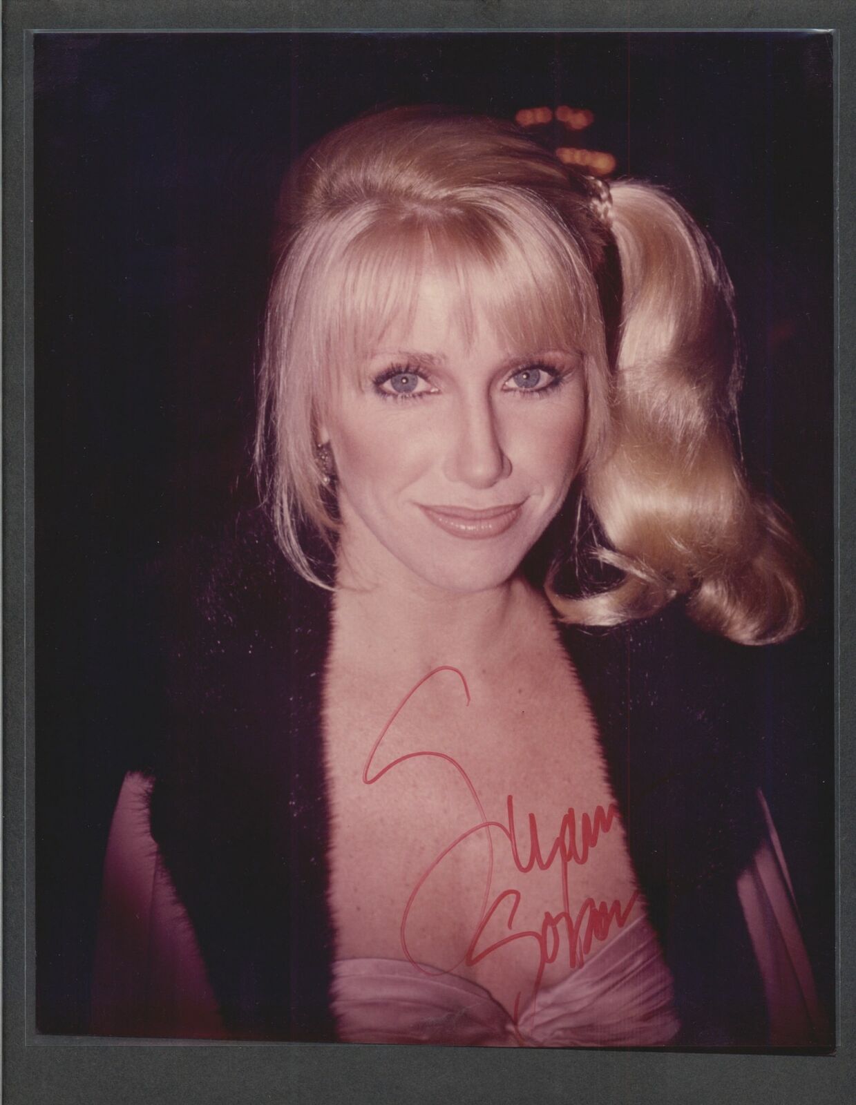 Suzanne Somers - Signed Autograph Color 8x10 Photo Poster painting - Three's Company