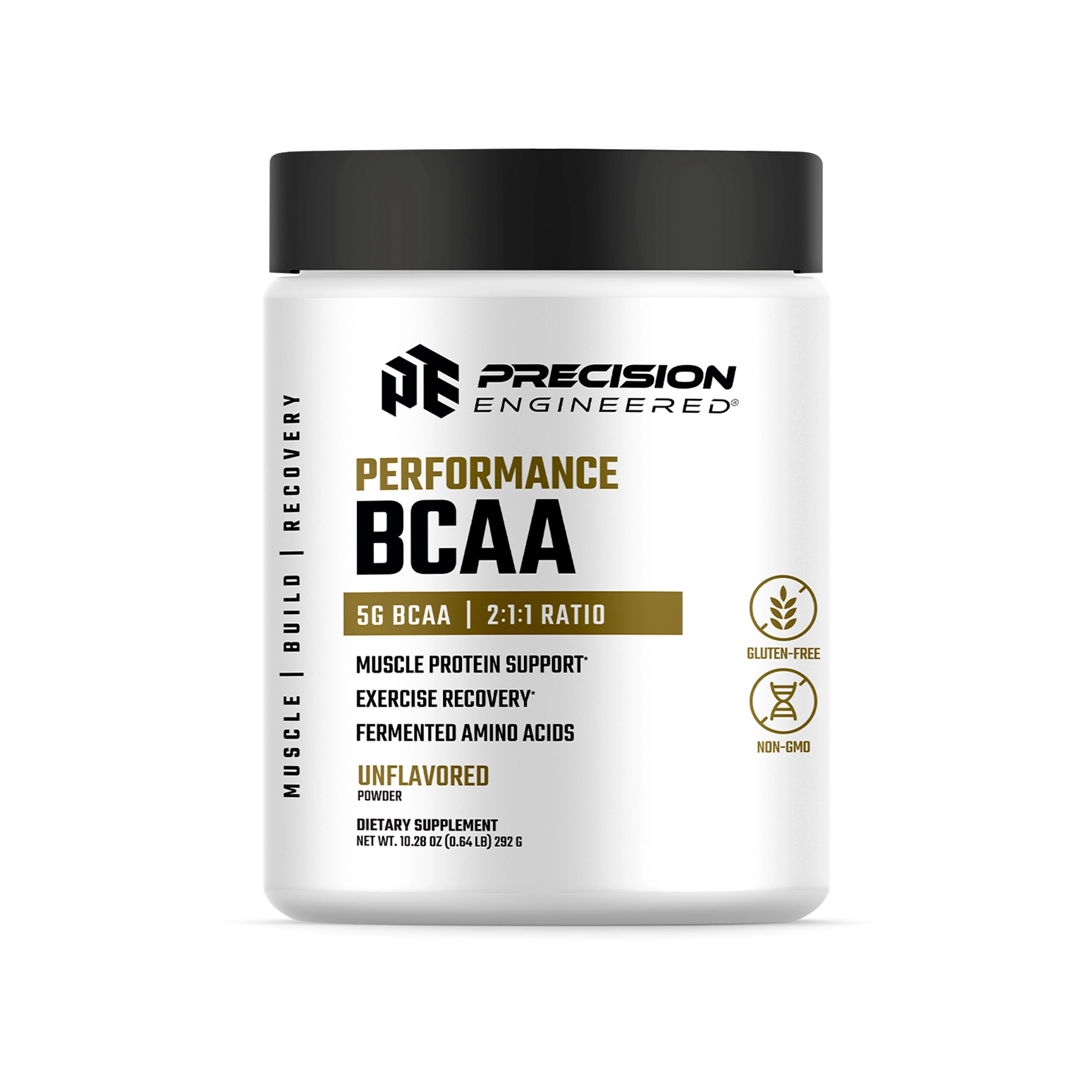 PE BCAA Powder Unflavored 300g - Muscle Protein Support, Exercise Recovery, Fermented Amino Acids