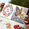 6pcs DIY Butterfly Diamond Art Greeting Cards 5D Rhinestone Arts Birthday Card