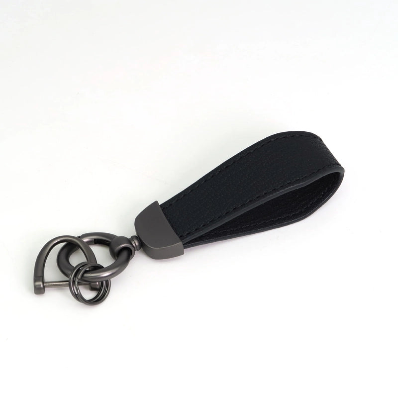 Minimalist Classic Style Solid Color Pu Leather Alloy Unisex Bag Pendant Keychain