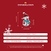 925 Sterling Silver Xmas Snowman Charm Bead