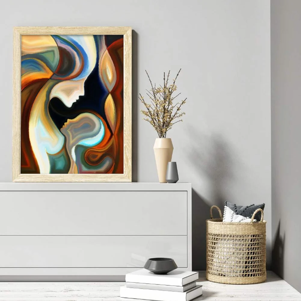 9CT Full Stamped Cross Stitch Bead Embroidery- Figure(Canvas|30*40CM)