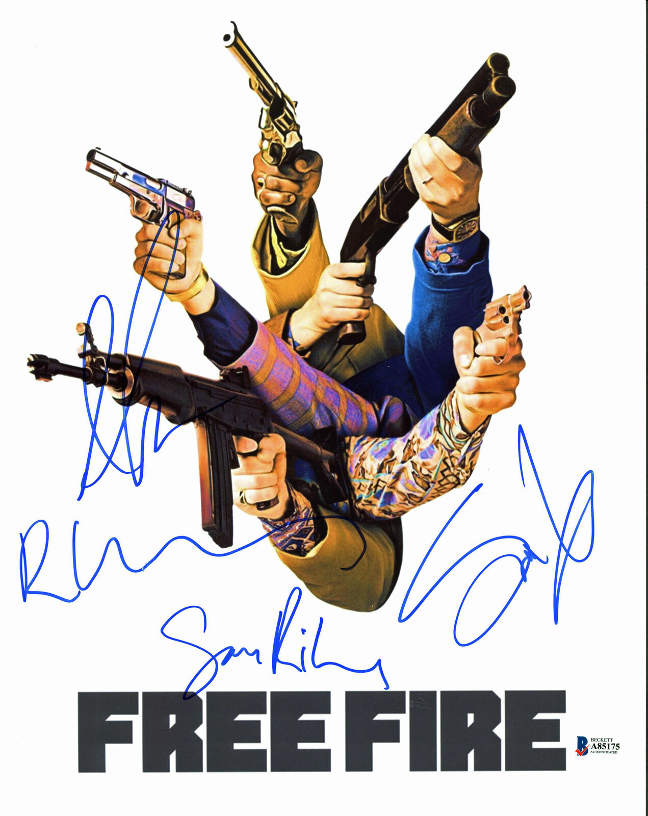 Fire (Hammer, Riley, Wheatley +1) Authentic Signed 11x14 Photo Poster painting BAS #A85175