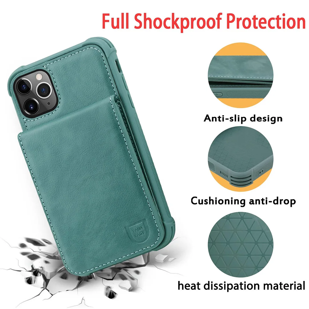 VANAVAGY Wallet Case for Apple iPhone 14 Pro 5G 6.1