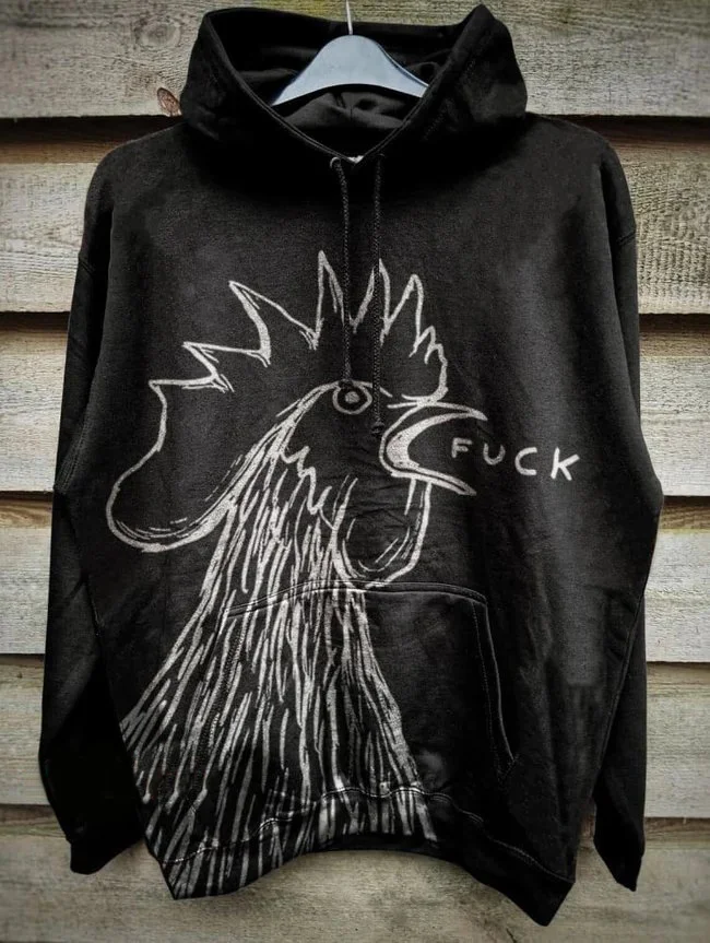 Black Fuck Chicken Casual Hoodie