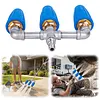 3 in 1 Pressures Washer Turbo Nozzle with 1/4 Inch Quick Connection 360 Degree Rotating Tip Turbo Nozzle 4000 PSI for Garden Car Concrete Brick