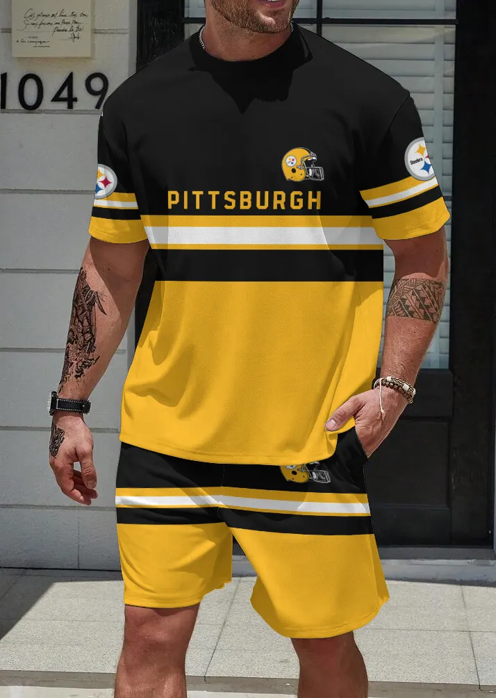 Pittsburgh Steelers Limited Edition Top And Shorts Two-Piece Suits