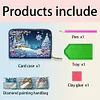 (US Local)DIY Diamond Art Diamond Dot Card Pack 5D Diamond Painting Pouch (Snow Scene)