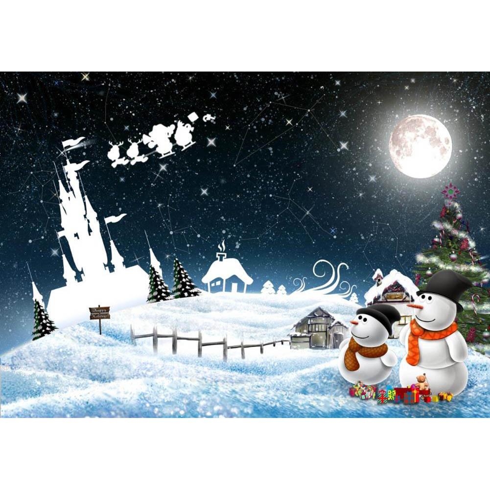 

Christmas Moon - Round Drill Diamond Painting - 40*30CM, 501 Original
