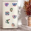 12 STÜCKE 2d flache DIY Diamant Kunst Kühlschrank Aufkleber für Wohnkultur (Libelle)