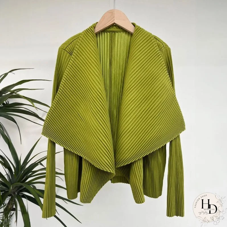 ALONA CHIC PLEATED CARDIGAN