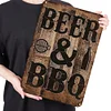 BEER & BBQ - Vintage Metal Signs - 20*30cm/30*40cm - Warning