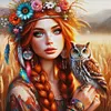 (Multi-Style) Girl And Animal-11CT Stamped Cross Stitch 50*50cm/19.69*19.69in tapestrymarket