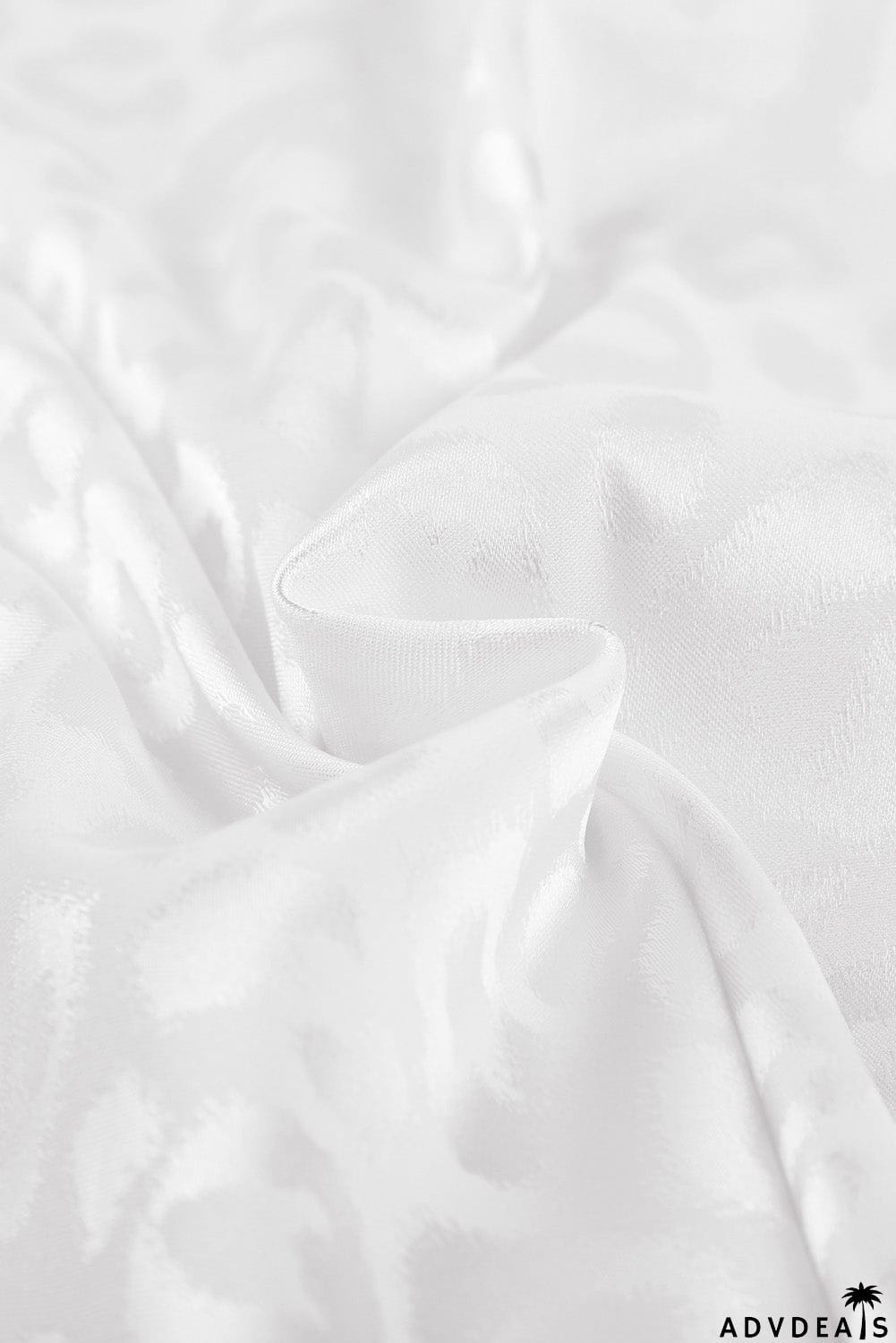 Turn-down Collar Embossed Button Shirt