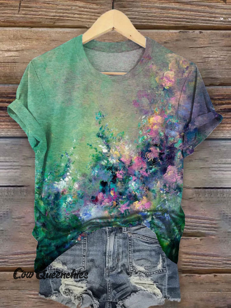 Vintage Art Print T-shirt Multicolor / S