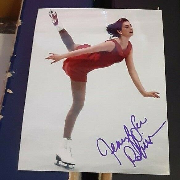 Jennifer Robinson Canadian Figure Skating SIGNED AUTOGRAPHED 8x10 Photo Poster painting Olympics