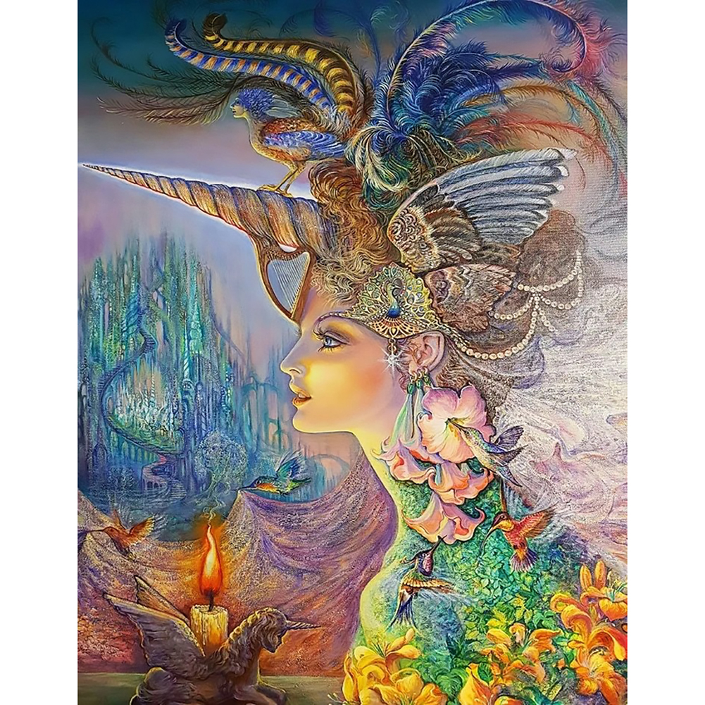 

40*50CM - Round Drill Diamond Painting - Goddess, 501 Original