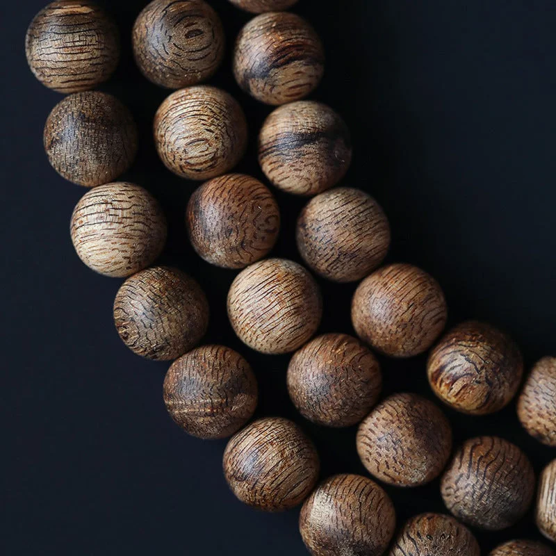Cambodian Agarwood 108 Beads Mala Bracelet Necklace