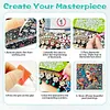 Diamond Painting-DIY Special Shaped Drill Colorful Woman with Frame(29x29cm)