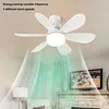 40w/200-2000lm Small Ceiling Fan with Lights with Remote Control Breeze Fan Light Three Color Temperature Options for Living Room Study & Household Use