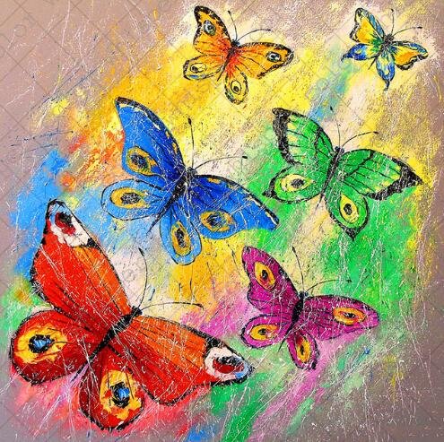 Diamond Painting - Full Round/Square Drill - Butterfly(30*30 - 50*50cm)