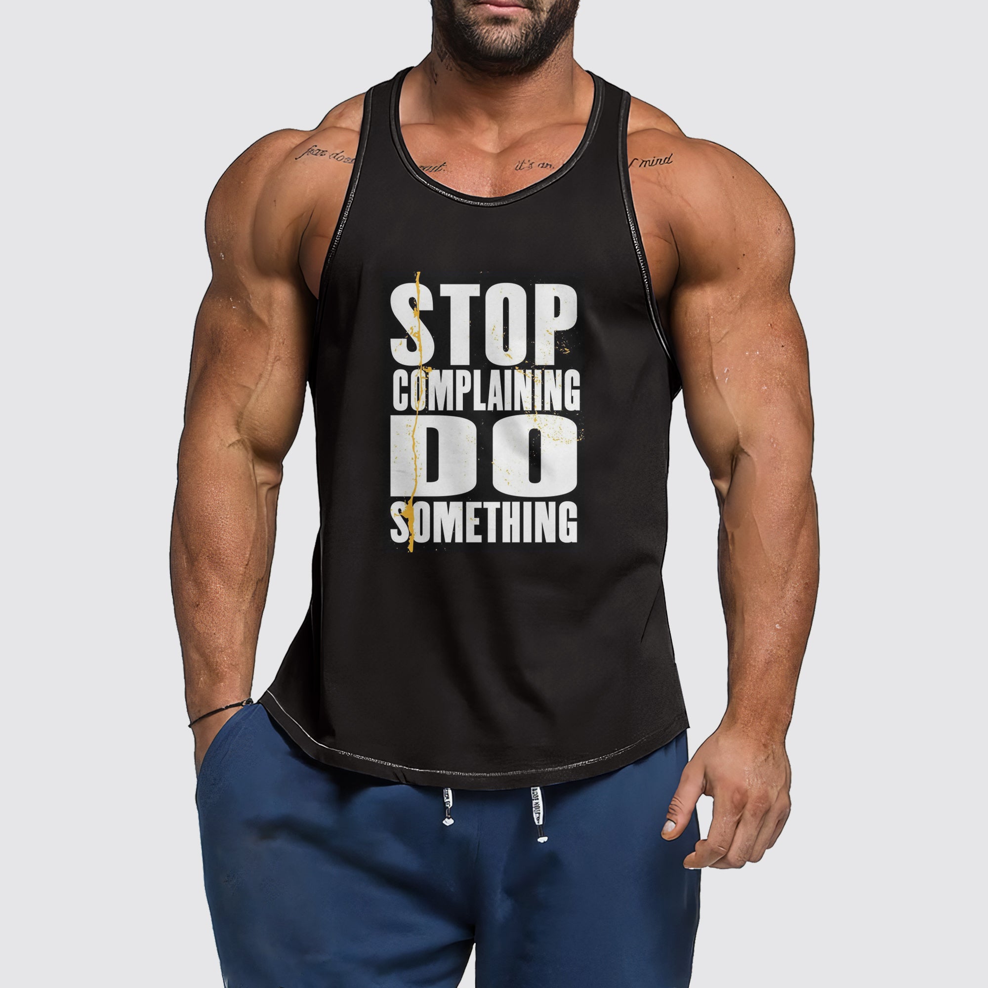 Ultimate Gym Tank Top for Men: Stay Cool and Comfy During Intense Workouts- AA06212