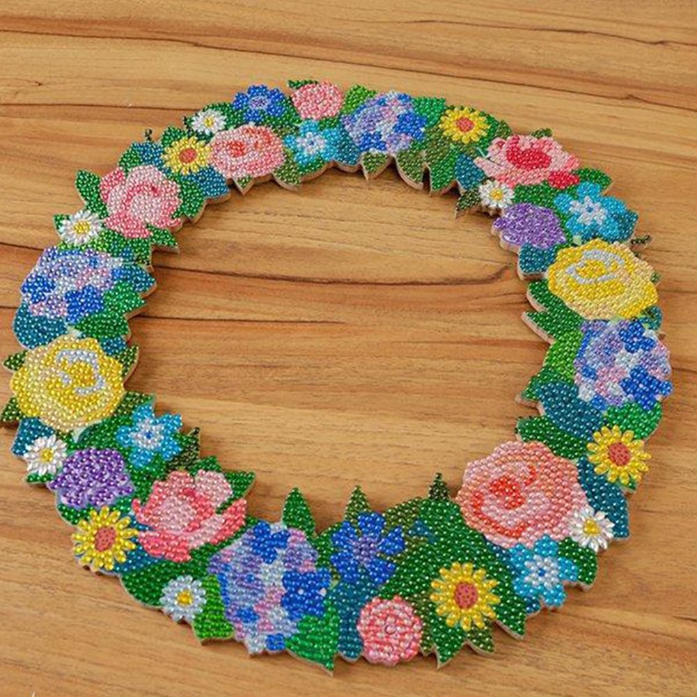 DIY Diamond Painting Wreath Handmade 5D Rhinestone Garland